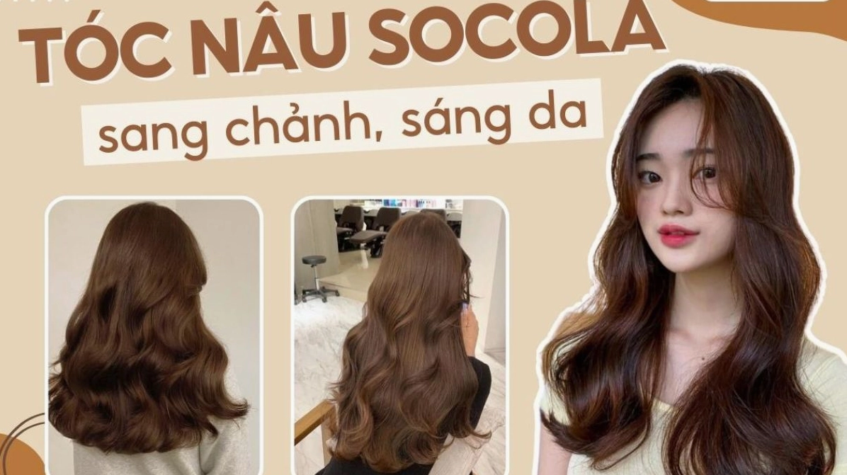 Màu tóc nâu socola thời thượng