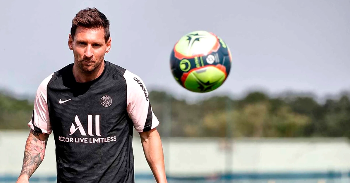 Messi ăn mừng bàn thắng cho PSG