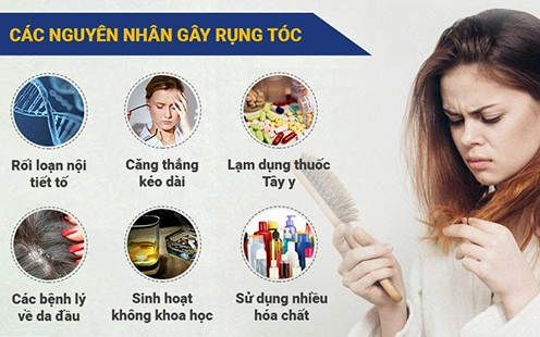 Người đang bị rụng tóc