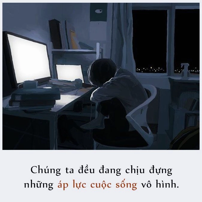 Người đang đối mặt với áp lực cuộc sống