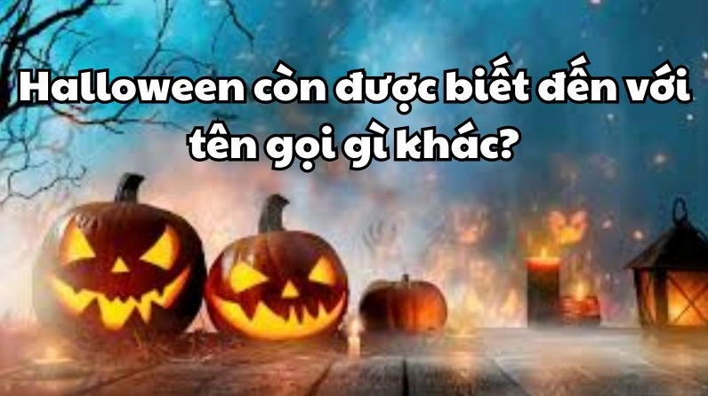 Người hóa trang bí ngô trong đêm Halloween