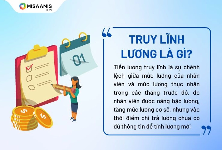 Nhân viên nhận thưởng truy lĩnh