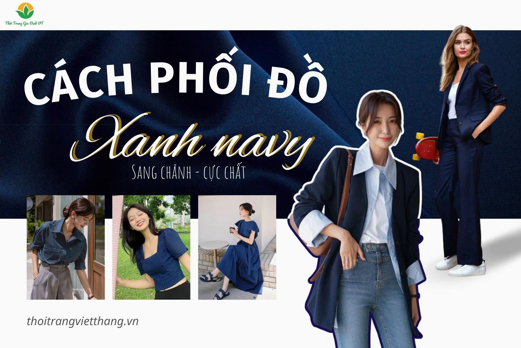 Màu Xanh Navy Phối Với Màu Gì? Bí Quyết Tạo Phong Cách Ấn Tượng 2026 Phối đồ xanh navy với phụ kiện ánh kim