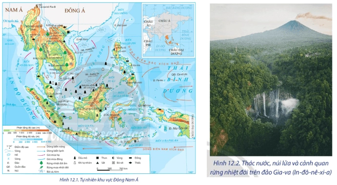 Đặc điểm tự nhiên của Đông Nam Á lục địa là có gì? Sơ đồ phân bố lượng mưa theo mùa ở Đông Nam Á