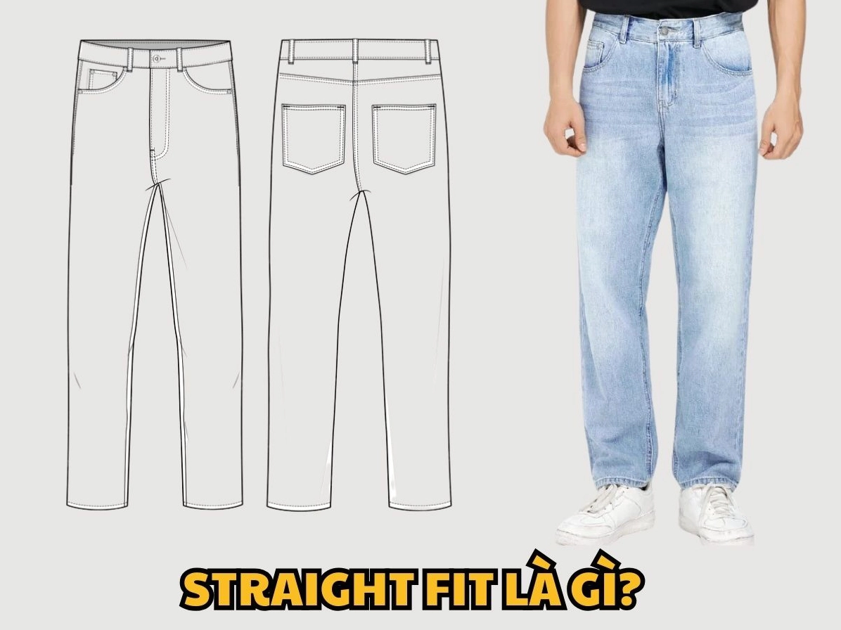 So sánh các kiểu dáng quần: Straight, Slim, Skinny