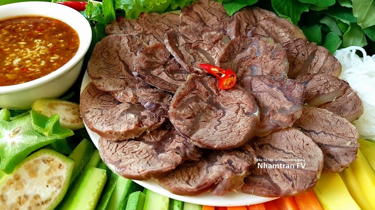 Thịt bò hấp tứ vị đậm đà