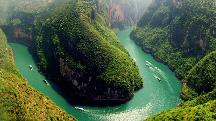 Toàn cảnh sông Dương Tử hùng vĩ