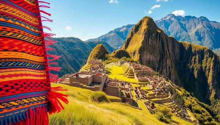 Toàn cảnh thành phố cổ Machu Picchu trên đỉnh núi Andes, Peru