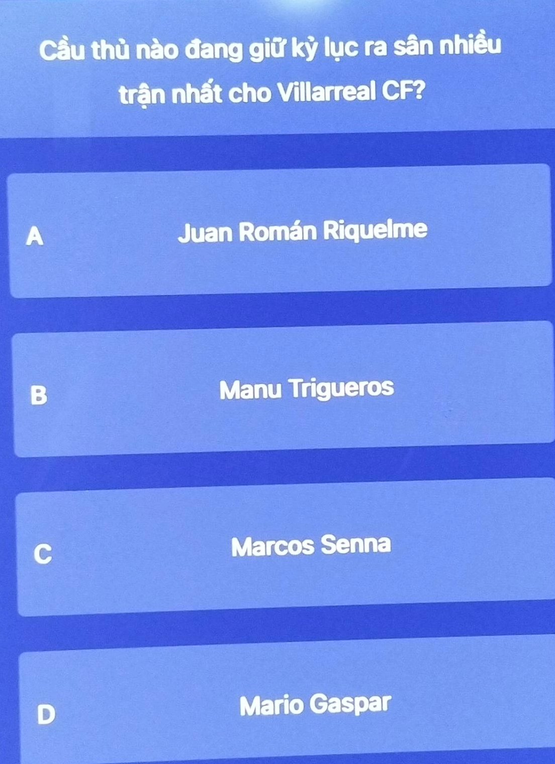 Trận đấu của Villarreal CF