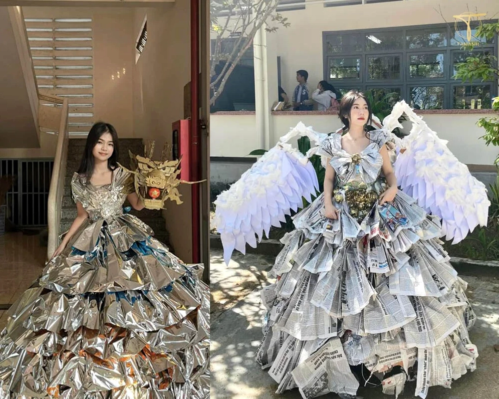 Trang phục tái chế độc đáo