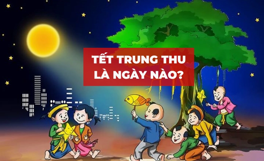 Trẻ em vui chơi với đèn lồng và múa lân