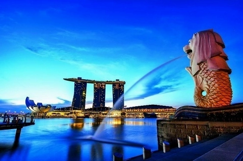 Tượng Merlion tại Công viên Merlion, Singapore